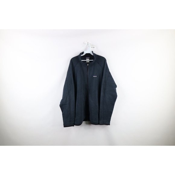 Patagonia Other - Patagonia Mens Size XL Spell Out Box Logo Better Sweater Full Zip Jacket Blue